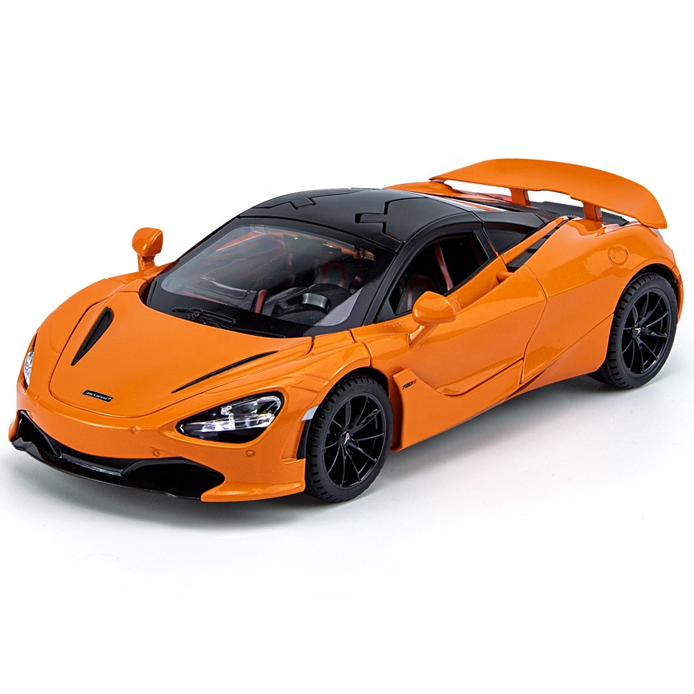 2023 New 1:24 Scale Sports Car Diecast Models With Music Alloy Cars Vehicle Model Wholesale Car Toys 